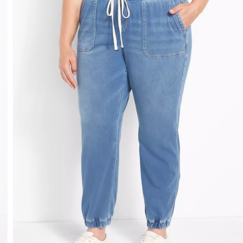 Lane Bryant jogger Jean blue